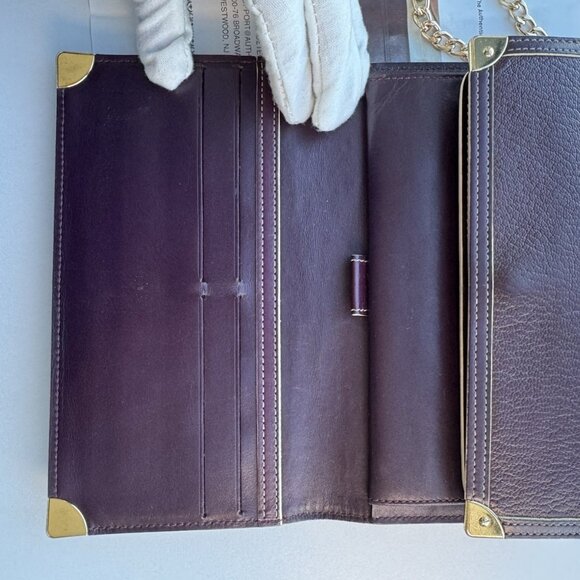 LOUIS VUITTON Suhali Collection Leather Long Wallet - Picture 14 of 15
